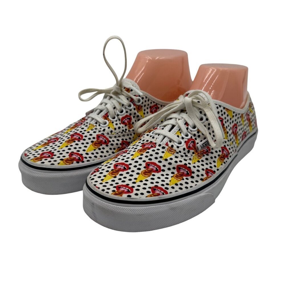 Vans X Kendra Dandy Scream For Ice Cream Sneakers Womens Size 8.5 White/Black